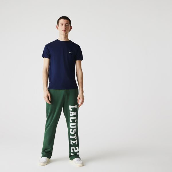 Lacoste Crew Neck Pima Cotton Jersey T-shirt - Tričko Pánské Tmavě Blankyt Blankyt | CZ-GiLusU